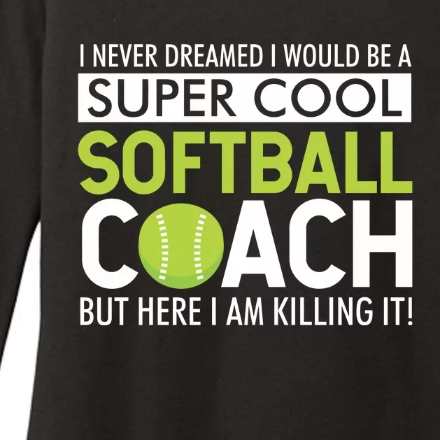 Softball Womens CVC Long Sleeve Shirt