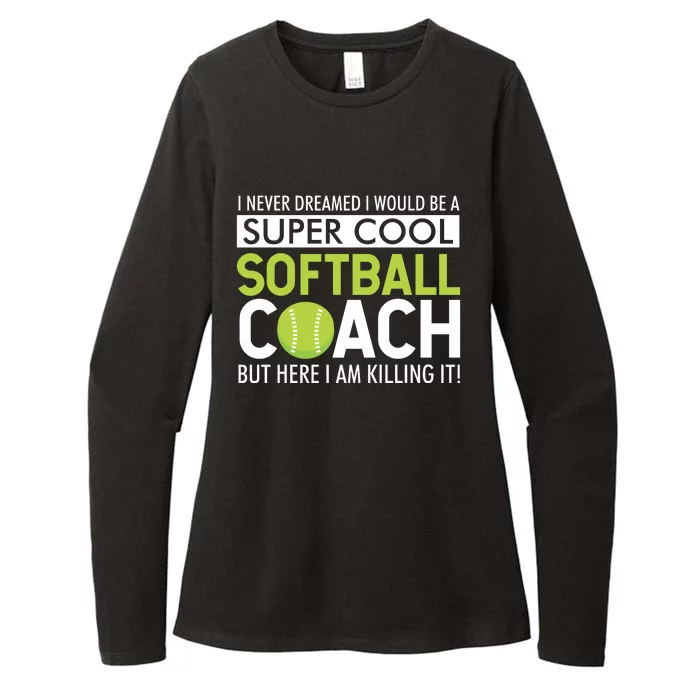 Softball Womens CVC Long Sleeve Shirt