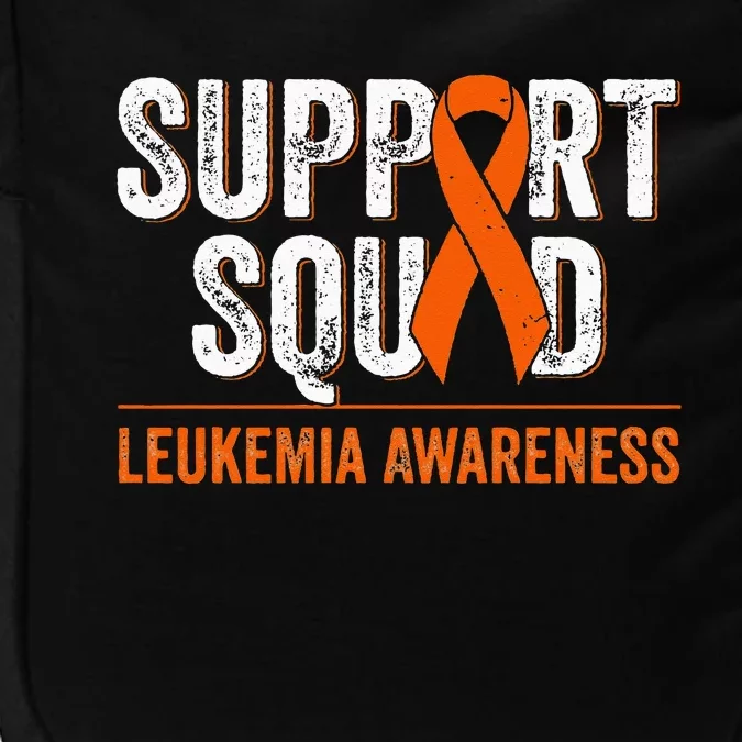 Support Squad Orange Ribbon Leukemia Blood Cancer Awareness Impact Tech Backpack