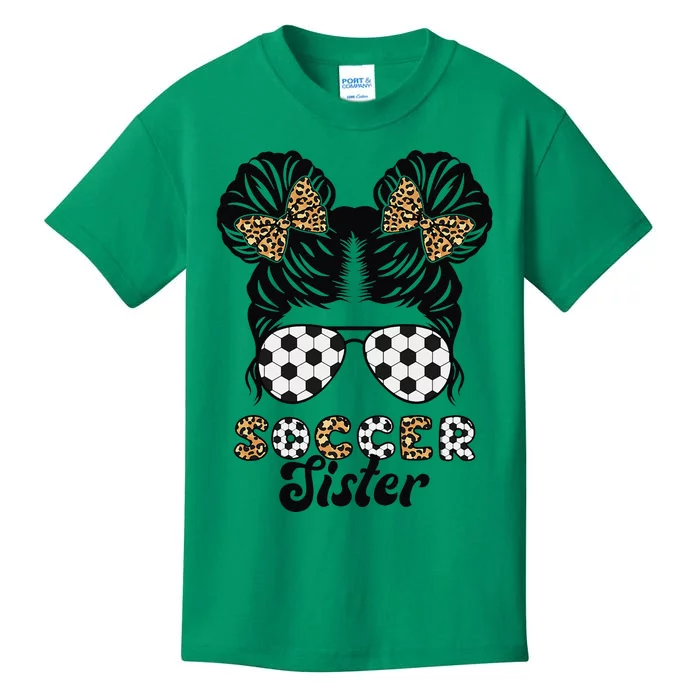 Soccer Sister Of A Soccer Player Proud Soccer Sis Kids T-Shirt