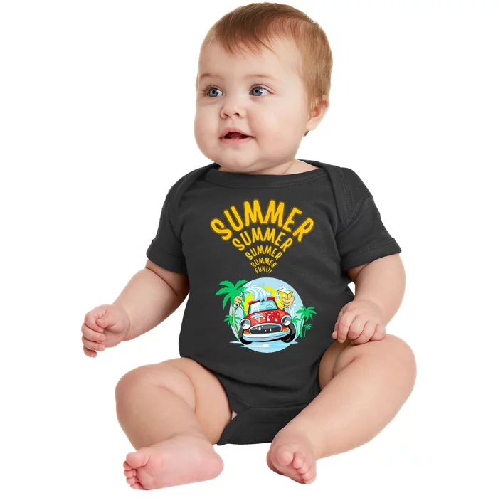 Sweet summer on off timer free time Baby Bodysuit