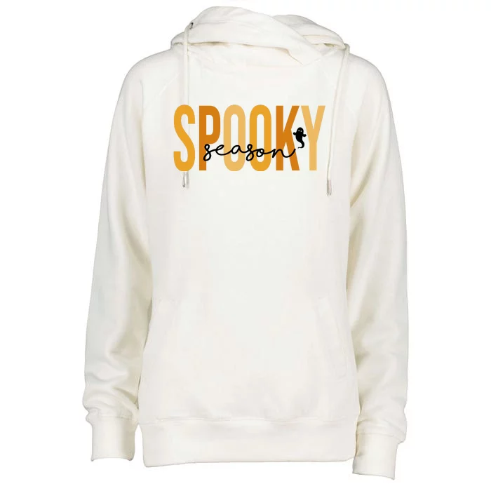 Spooky Season October Festive Halloween Womens Funnel Neck Pullover Hood