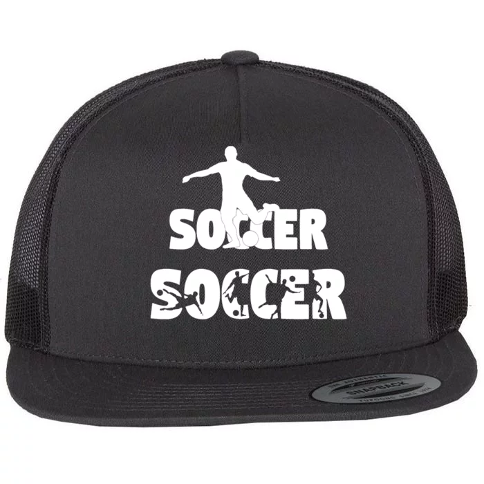 Soccer Flat Bill Trucker Hat