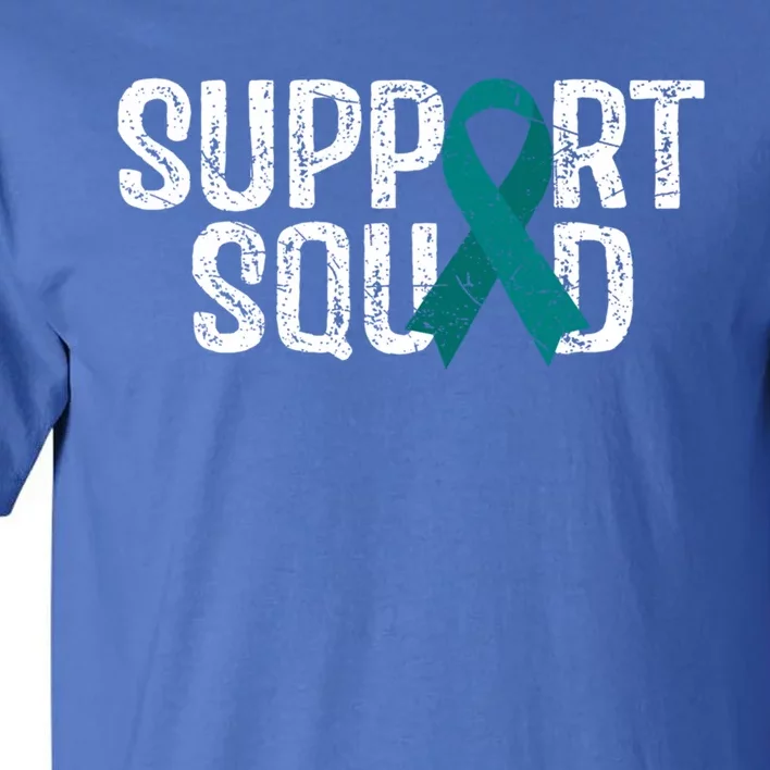 Support Squad Ovarian Cancer Awareness Gift Tall T-Shirt