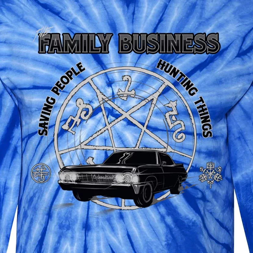 Supernatural Saving People And Hunting Things Gift Tie-Dye Long Sleeve Shirt