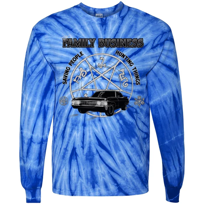 Supernatural Saving People And Hunting Things Gift Tie-Dye Long Sleeve Shirt