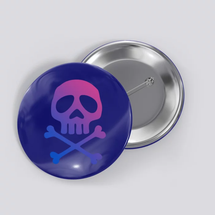 Skull Space Pirate Captain Party Halloween Day Of The Dead Meaningful Gift Button