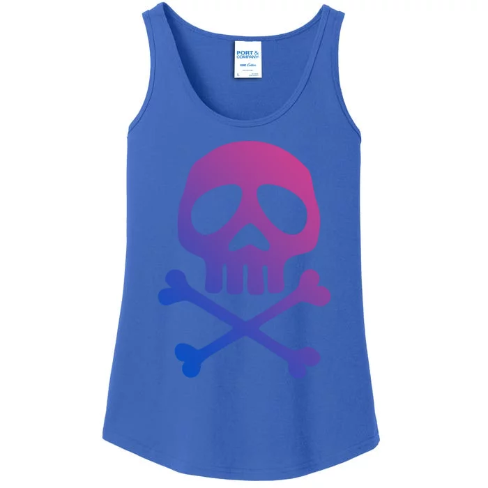 Skull Space Pirate Captain Party Halloween Day Of The Dead Meaningful Gift Ladies Essential Tank