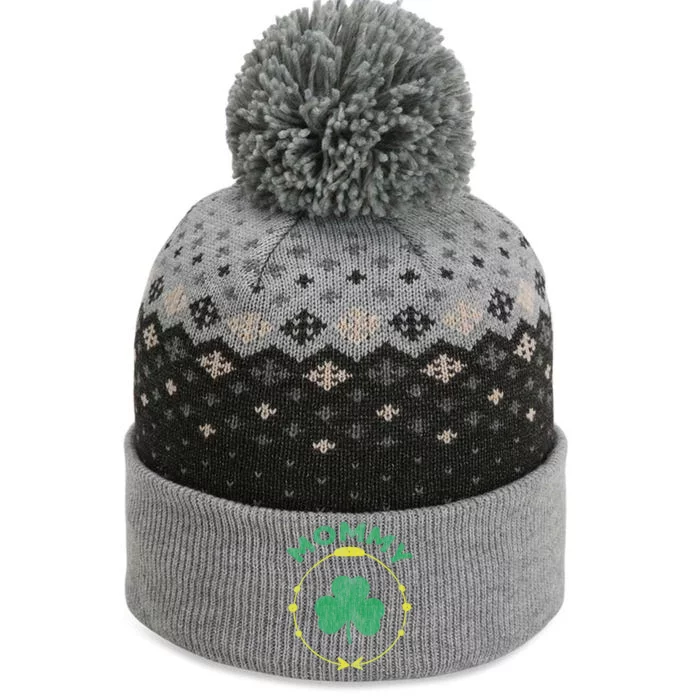 St Saint Patrick's Day Irish Mommy Family Matching The Baniff Cuffed Pom Beanie