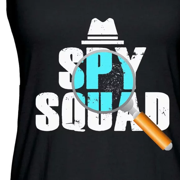 Spy Squad Police Crime Investigator Private Detective Team Ladies Essential Flowy Tank