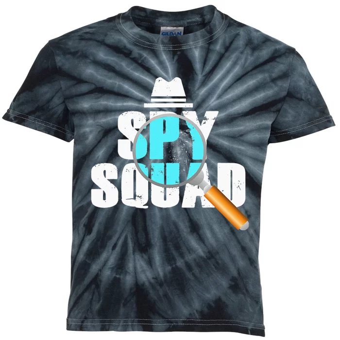 Spy Squad Police Crime Investigator Private Detective Team Kids Tie-Dye T-Shirt