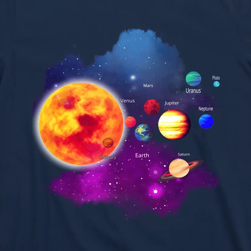 Solar System Planets For Astronomy And Space Geeks T-Shirt