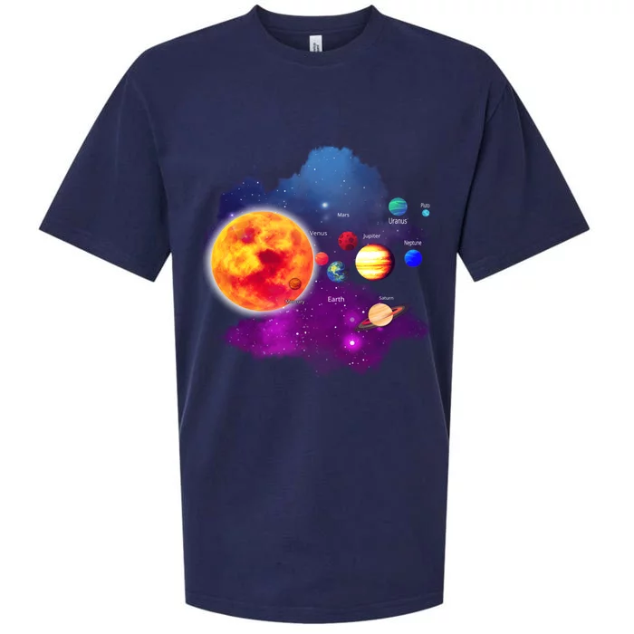 Solar System Planets For Astronomy And Space Geeks Sueded Cloud Jersey T-Shirt