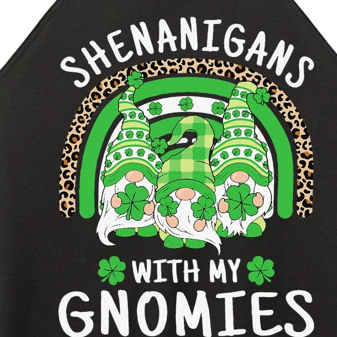 Shenanigans St Patricks Day Rainbow Irish Gnomes Shamrock Women’s Perfect Tri Rocker Tank