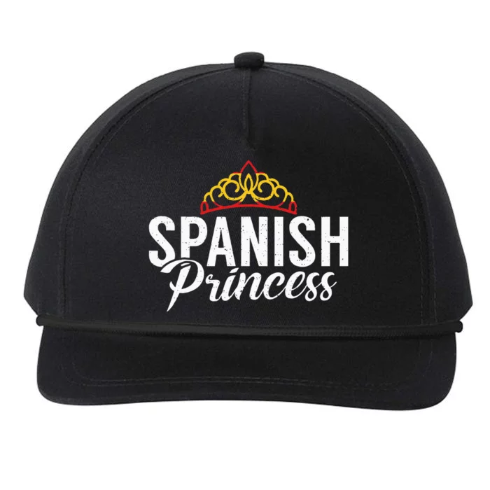 Spain Spanish Princess Snapback Five-Panel Rope Hat