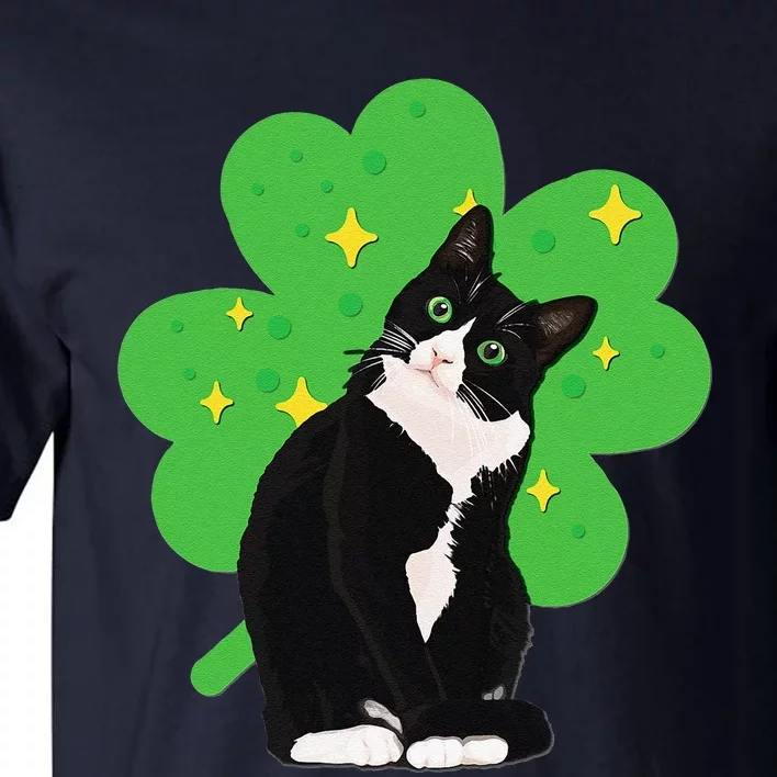 St. Saint Patrick's Day Tuxedo Cat WoCostume Tall T-Shirt