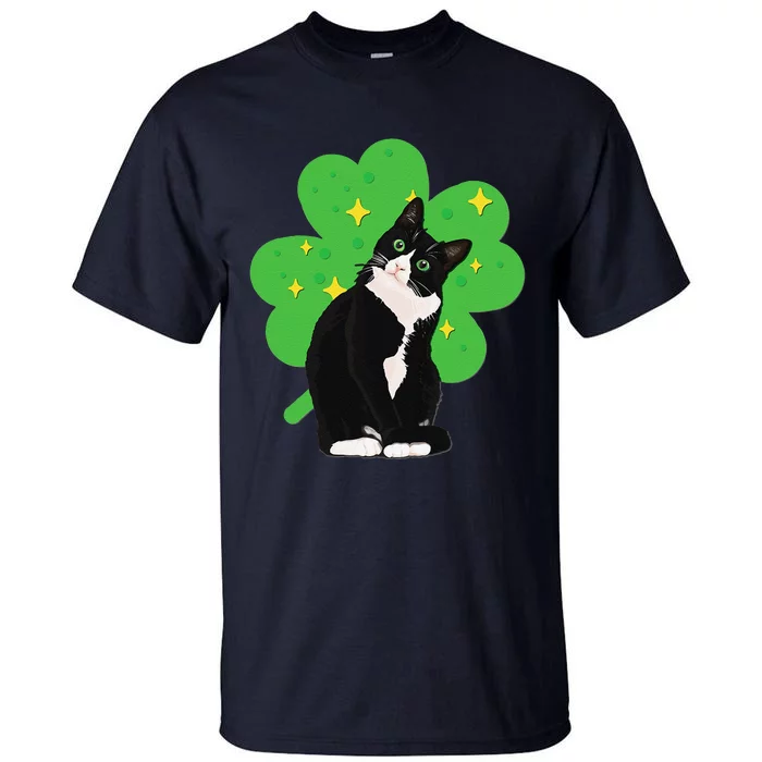 St. Saint Patrick's Day Tuxedo Cat WoCostume Tall T-Shirt