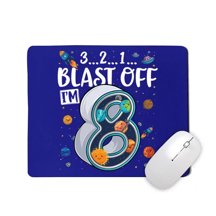 Solar System Planets Eight 8 Years Old 8th Birthday Gift Mousepad