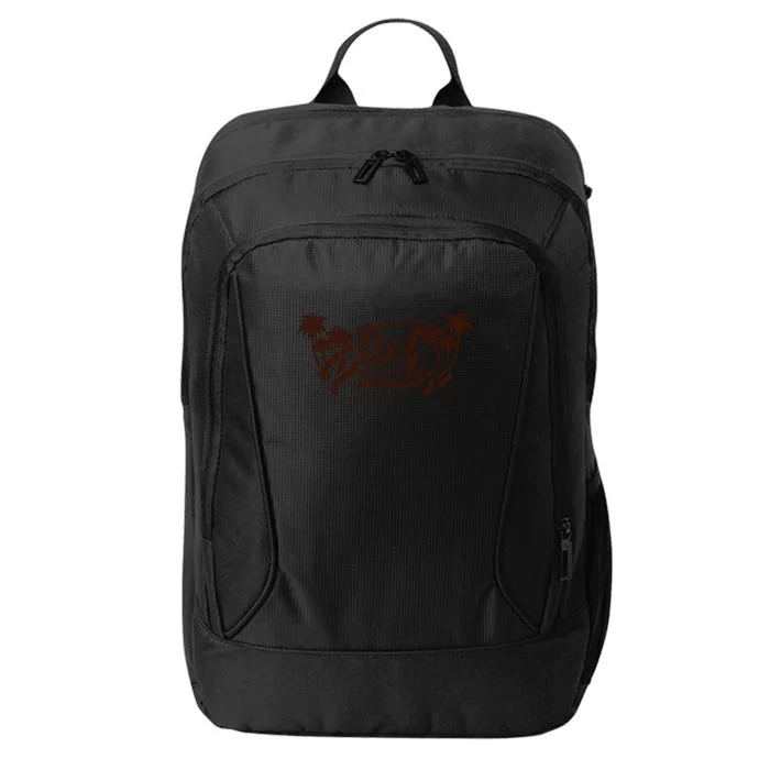 Surfing Surf Paradise Palm Beach Tropical Gift City Backpack