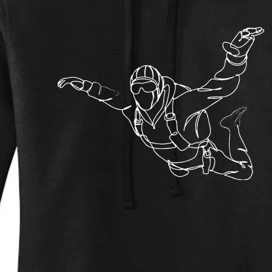 Skydiver Skydiving Parachutist Parachuting Women's Pullover Hoodie