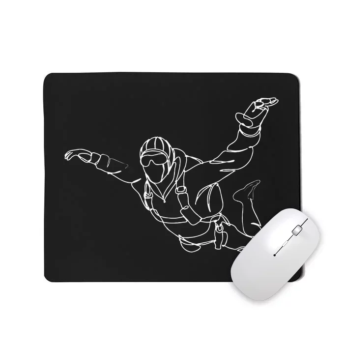 Skydiver Skydiving Parachutist Parachuting Mousepad