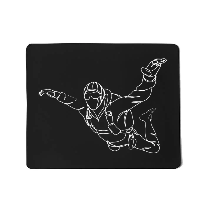 Skydiver Skydiving Parachutist Parachuting Mousepad