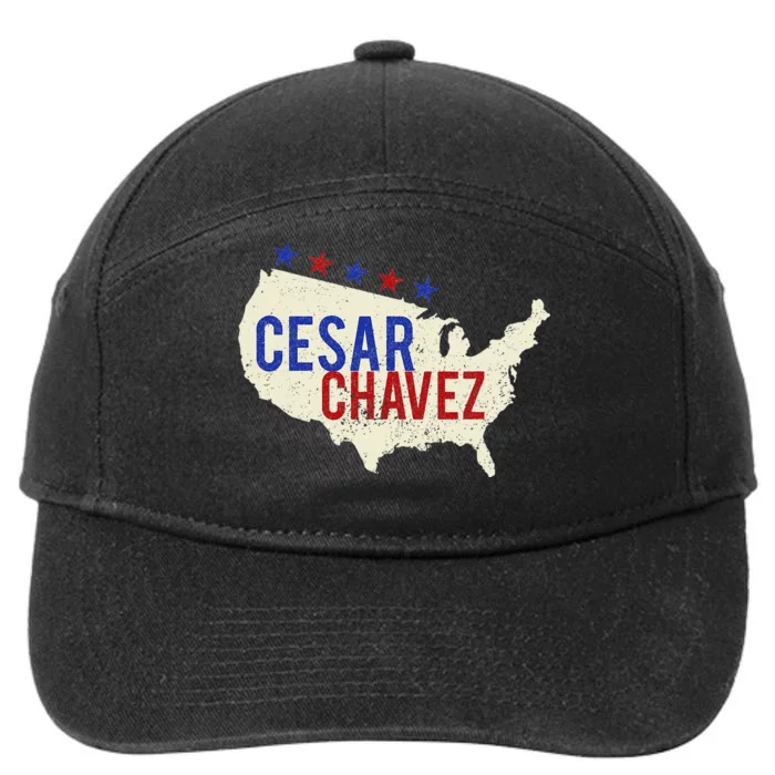 Si Se Puede Quote I Cesar Chavez Day 7-Panel Snapback Hat