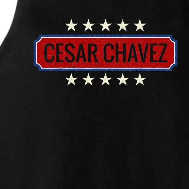 Si Se Puede Quote I Cesar Chavez Day Ladies Tri-Blend Wicking Tank