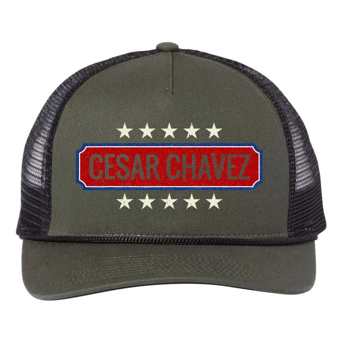 Si Se Puede Quote I Cesar Chavez Day Retro Rope Trucker Hat Cap