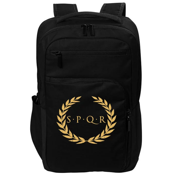 Spqr Senatus Populus Que Romanus Roman Republic Rome Impact Tech Backpack