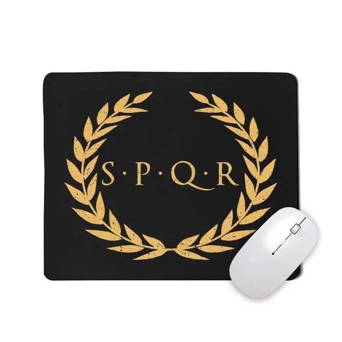 Spqr Senatus Populus Que Romanus Roman Republic Rome Mousepad