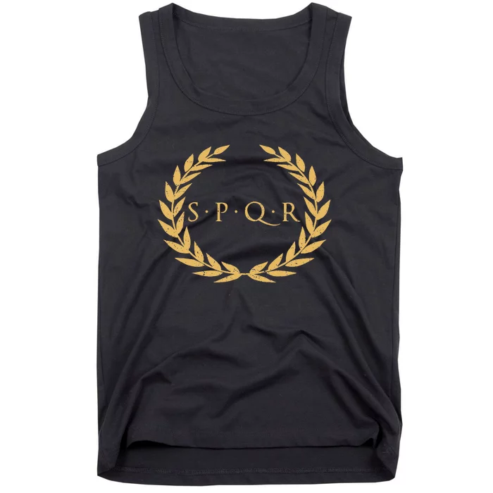 Spqr Senatus Populus Que Romanus Roman Republic Rome Tank Top