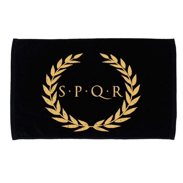 Spqr Senatus Populus Que Romanus Roman Republic Rome Microfiber Hand Towel