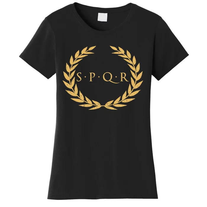 Spqr Senatus Populus Que Romanus Roman Republic Rome Women's T-Shirt