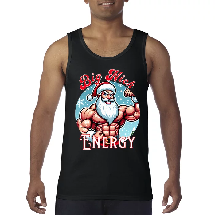 Santa's Swole Patrol Big Nick Energy' Fun Christmas Tank Top