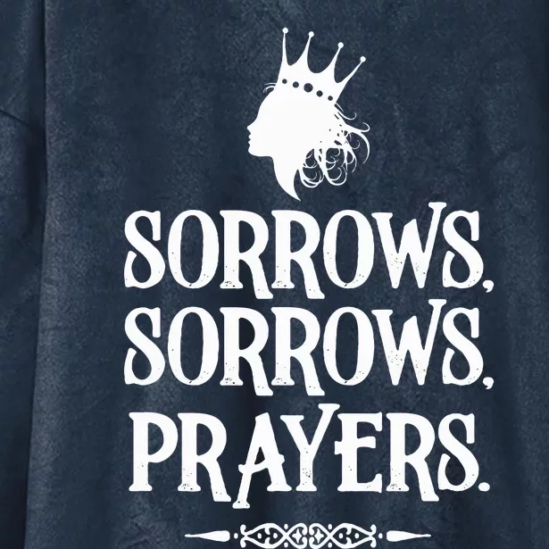 Sorrows Sorrows Prayers Hooded Wearable Blanket