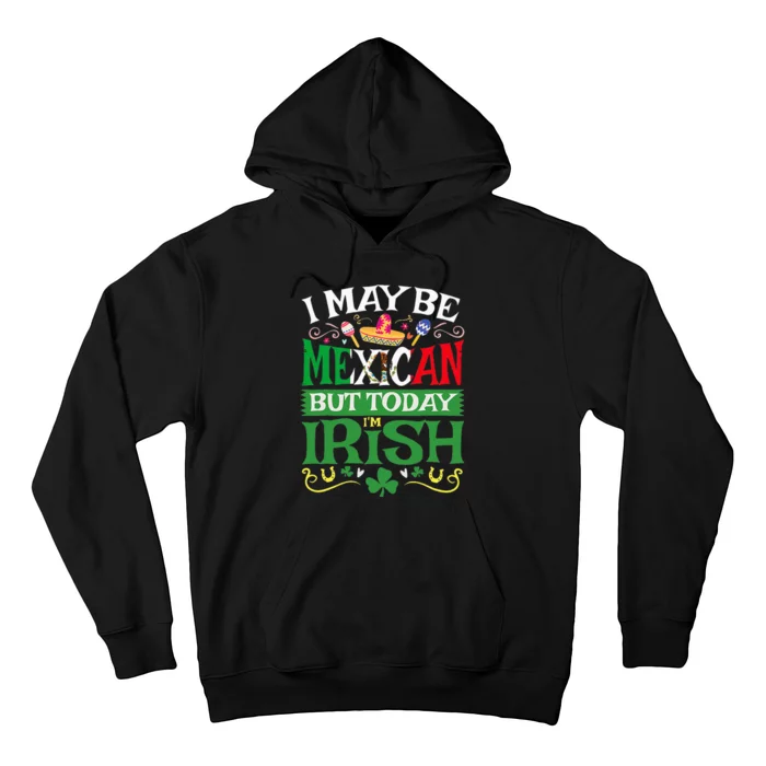 St Saint Patrick's Day Mexican Latino Beer Shamrock Hoodie