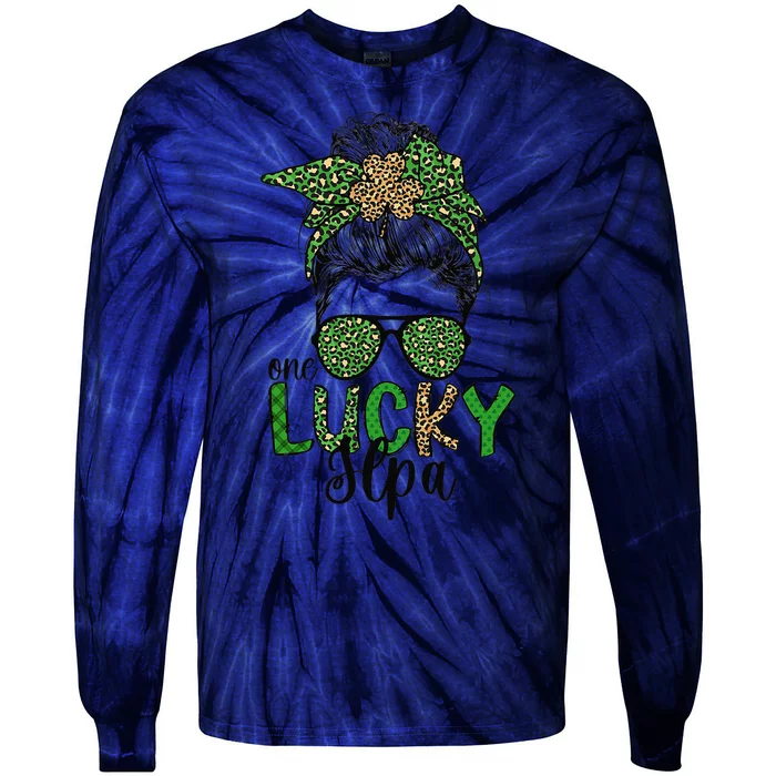 SLPA St. Patrick's Day SpeechLanguage Pathology Assistant Tie-Dye Long Sleeve Shirt