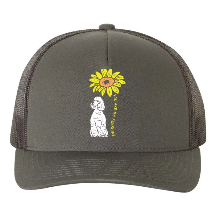 Sunflower Sunshine Poodle Dog Lover Owner Girls Women Gift Yupoong Adult 5-Panel Trucker Hat