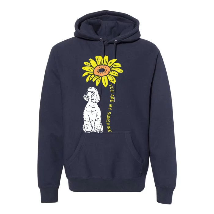 Sunflower Sunshine Poodle Dog Lover Owner Girls Women Gift Premium Hoodie