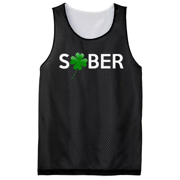 Sober Saint Patrick's Day Alcoholics AA NA Anonymous 12 Step Mesh Reversible Basketball Jersey Tank