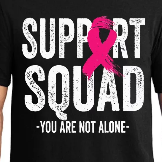 Support Squad Pink Ribbon Warrior Breast Cancer Awareness Pajama Set