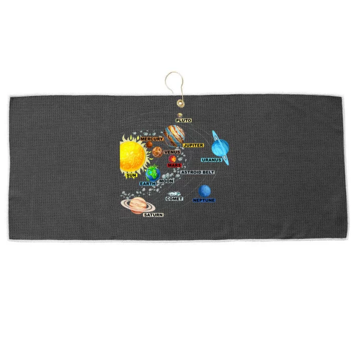 Solar System Planets Astronomy Space Science Large Microfiber Waffle Golf Towel