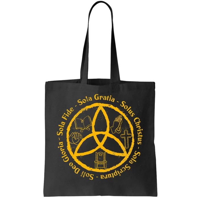 Sola Scriptura Protestant Christian Reformation 5 Solas Tote Bag