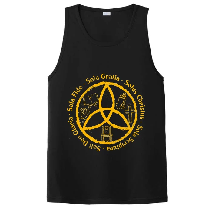 Sola Scriptura Protestant Christian Reformation 5 Solas Performance Tank