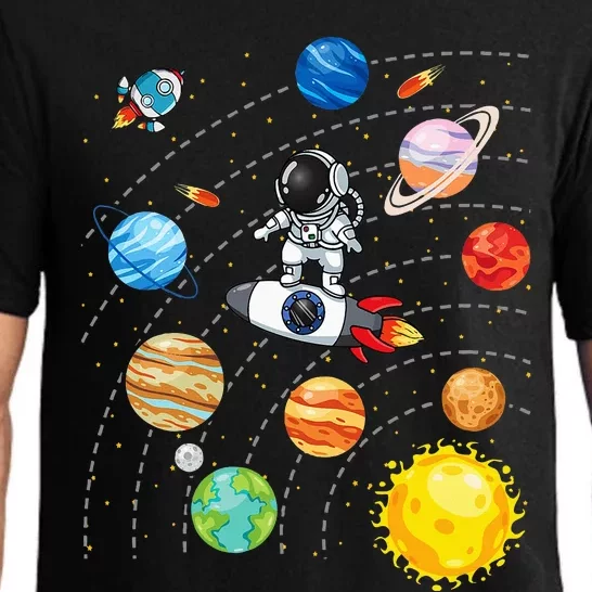 Solar System Planets Science Space Astronaut Universe Galaxy Pajama Set