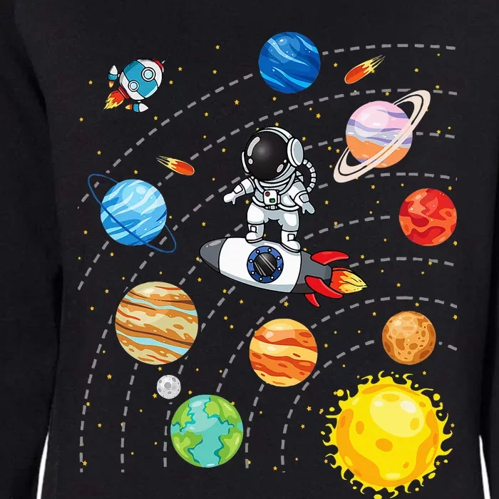 Solar System Planets Science Space Astronaut Universe Galaxy Womens California Wash Sweatshirt