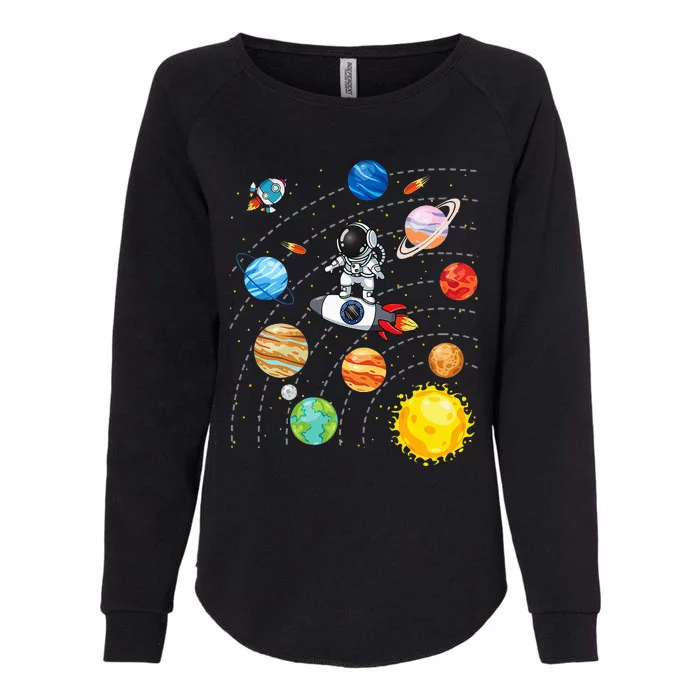 Solar System Planets Science Space Astronaut Universe Galaxy Womens California Wash Sweatshirt