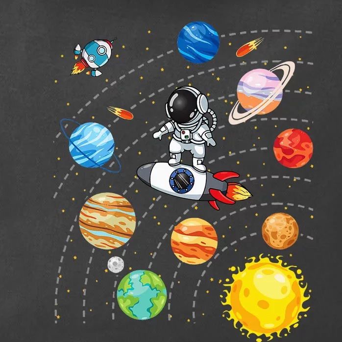 Solar System Planets Science Space Astronaut Universe Galaxy Zip Tote Bag