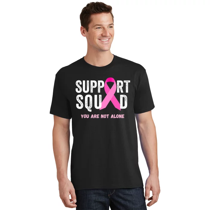 Support Squad Pink Ribbon Breast Cancer Awareness T-Shirt